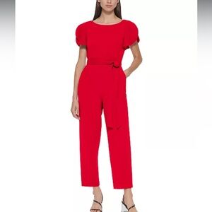 Red Calvin Klein Jumpsuit